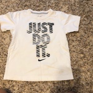 White and black nike T-shirt